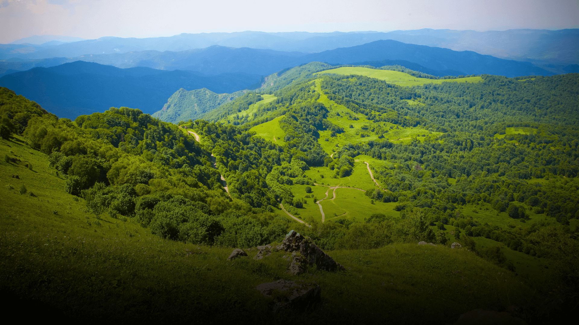 Stunning green mountains and valleys of Armenia showcasing the natural beauty of Armenia's landscapes